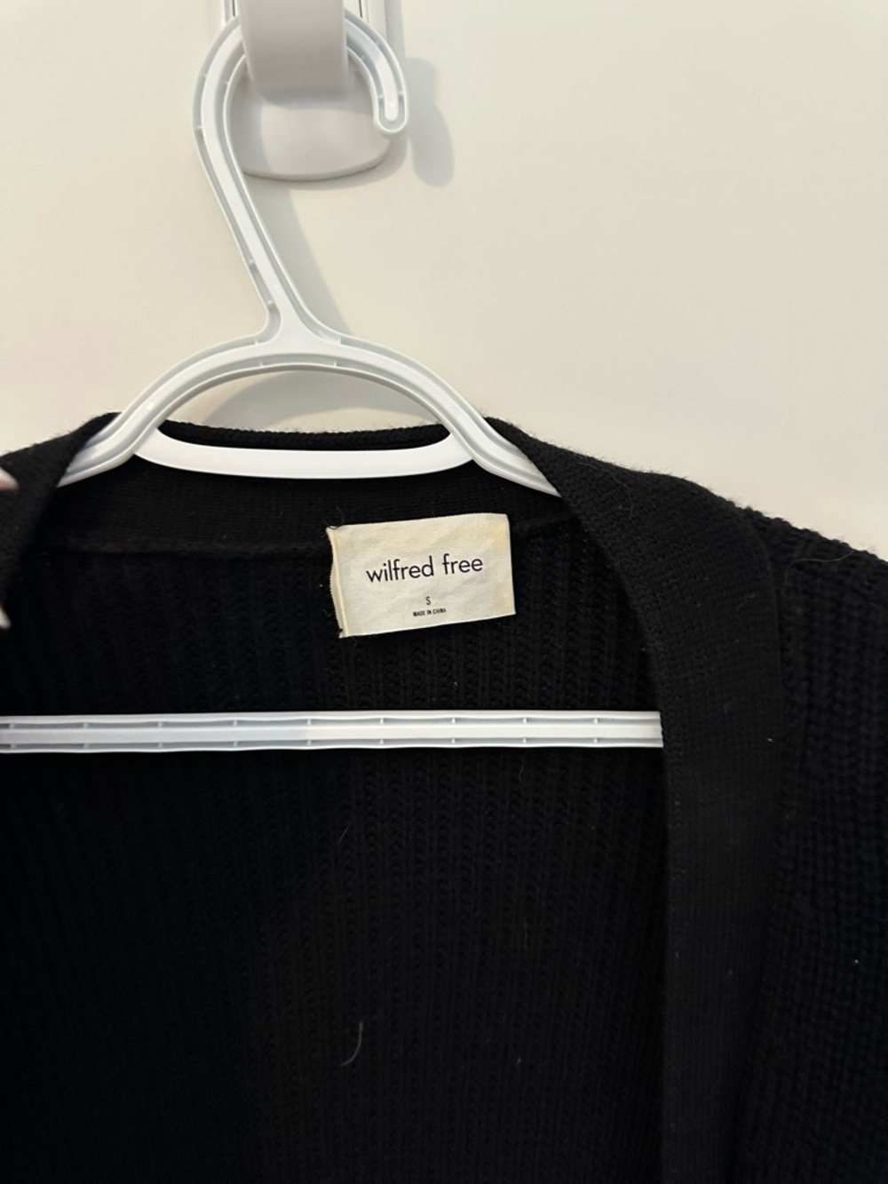 Wilfred Free Black Knit Cardigan